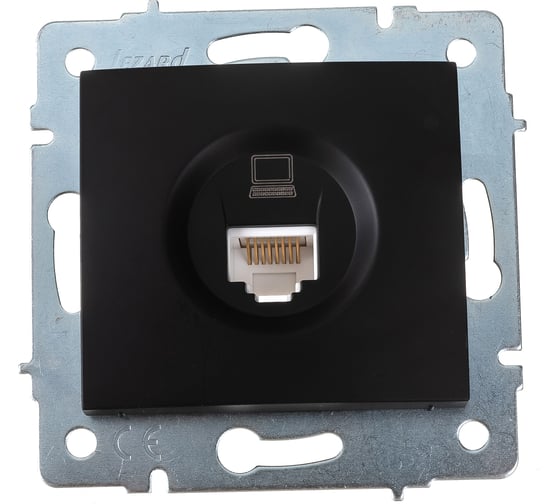 Изображение товара Компьютерная розетка Lezard KARINA чёрный бархат 707-4288-139