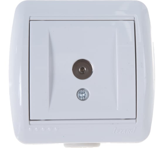 Изображение товара Розетка ТВ Lezard NATA проходная, белый 710-0200-129