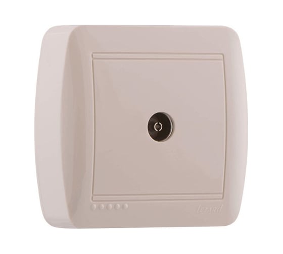 Изображение товара Розетка ТВ Lezard DEMET проходная, кремовый 711-0300-129
