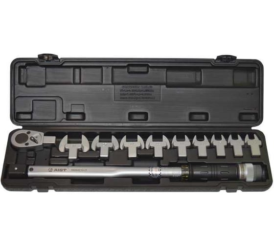 Изображение товара Динамометрический ключ AIST 40-210Нм 1/2 с рожковыми насадками 16094210-11 00-00008696