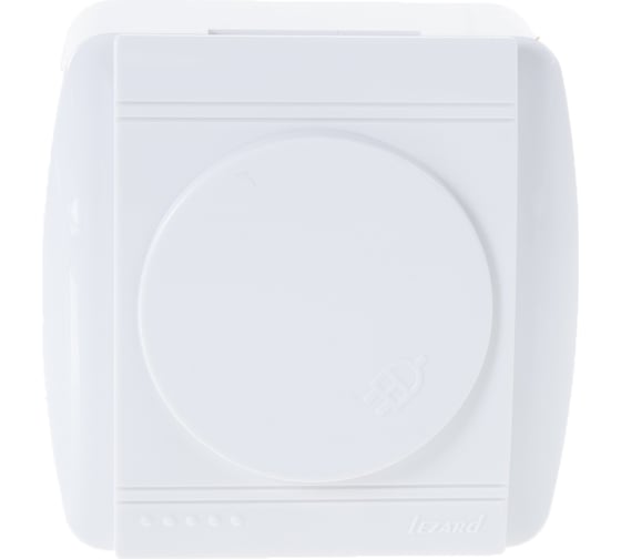 Изображение товара Розетка с крышкой Lezard DEMET с заземлением, белый 711-0200-123