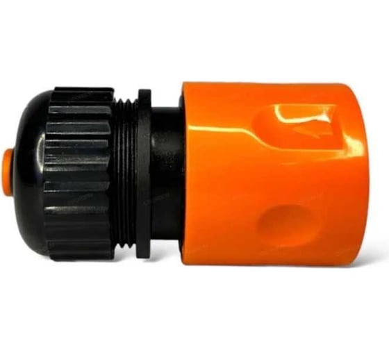 Изображение товара Соединитель-быстросъем с цанговым креплением 1/2 и автостопом на шланг НОВЭМ MD 325