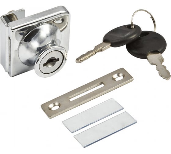 Изображение товара Замок мебельный AKS 407 для стеклянных дверей 21185