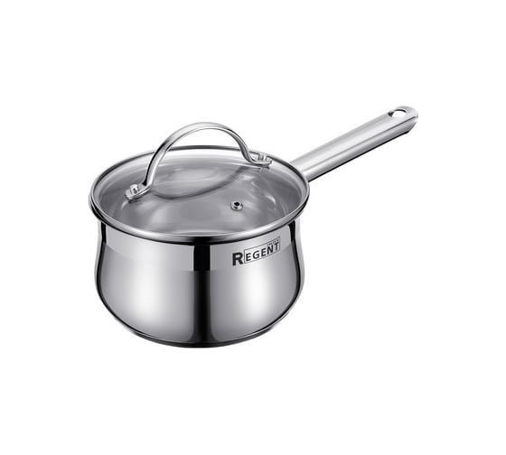 Изображение товара Ковш Regent Inox со стеклянной крышкой 1.8 л 16x9 см Linea MONICA 93-Mon-01