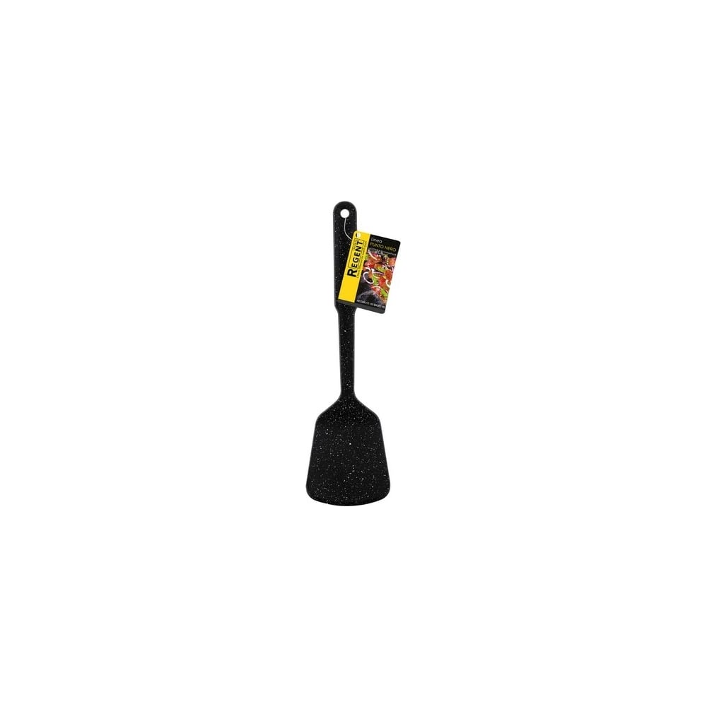 Изображение товара Лопатка кулинарная Regent Inox без прорезей 32x9 см Linea PUNTO NERO 93-BK2C-10