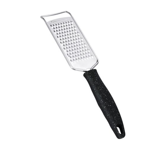 Изображение товара Терка для мелкой стружки Regent Inox 26x5.5 см Linea PUNTO NERO 93-BK2C-17