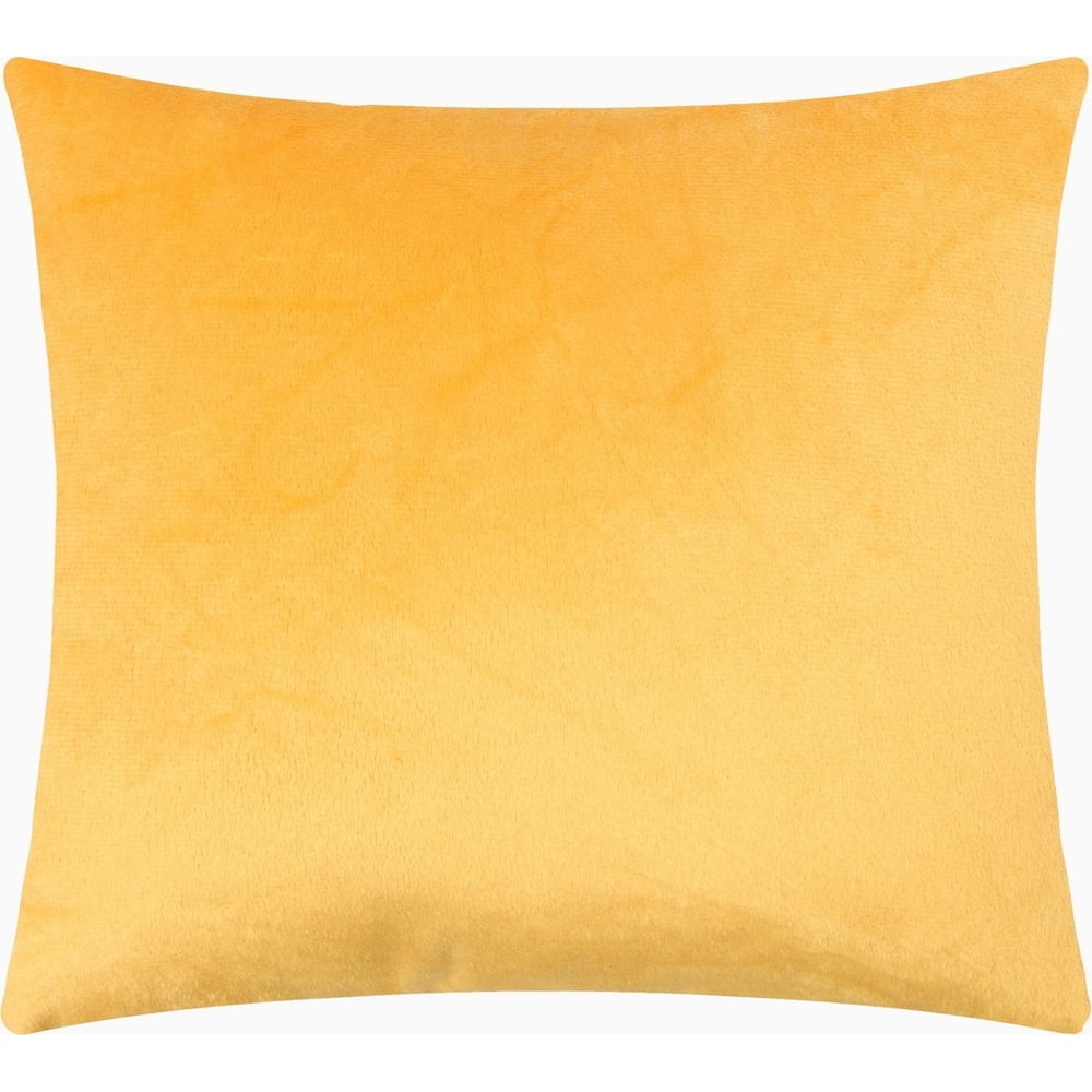 Изображение товара Подушка декоративная Этель желтая 30x30 см из велюра