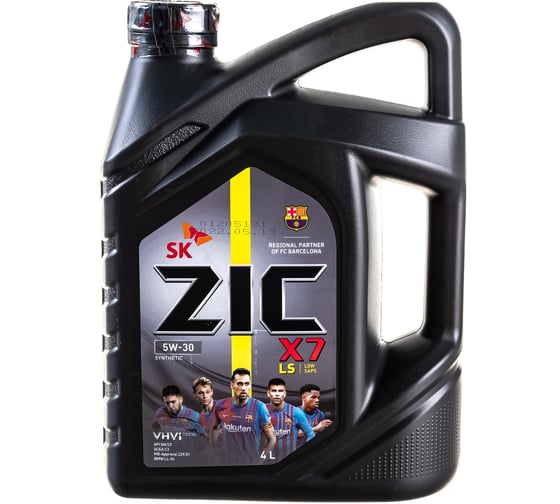 Изображение товара Масло (синтетическое; X7 LS; 5w30; SN/CF; 4 л; С3) для легковых авто ZIC 162619