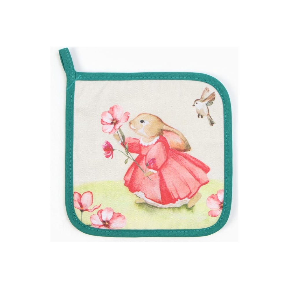 Изображение товара Прихватка Этель Кролик 19x19 саржа из 100% хлопка с ватином