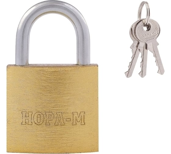 Изображение товара Навесной замок НОРА-М ЗН-810-32 мм 3 кл 16877