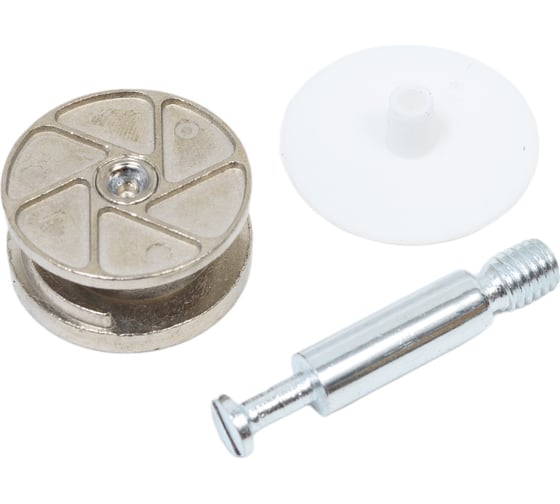 Изображение товара Эксцентриковая стяжка AKS усиленная 25 мм, шток 28 мм, белая заглушка 58299