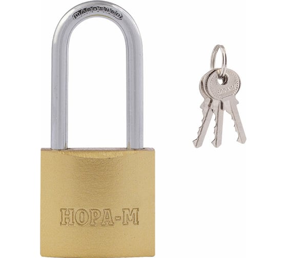 Изображение товара Навесной замок НОРА-М ЗН-810дд-32 мм 3 кл 16882