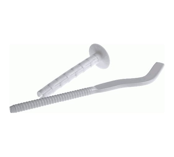 Изображение товара Кронштейн для радиатора с дюбелем Bimetta д.7,5 на 165 белый 10008 28228