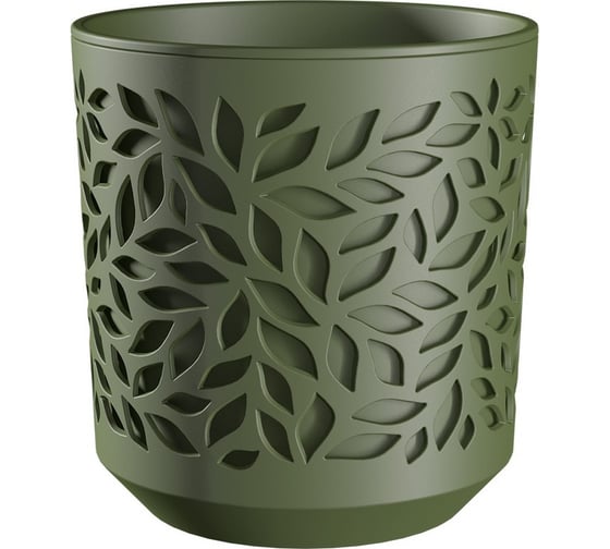 Изображение товара Кашпо bmc КШ 9570 Leaves 2 5 л h16 d 16 см ОливкаОливка 065935
