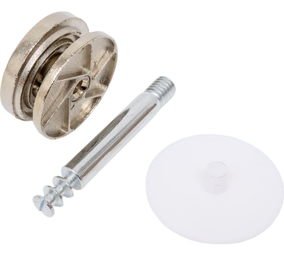 Изображение товара Эксцентриковая стяжка AKS усиленная, 35 мм, шток 55 мм, белая заглушка 33251