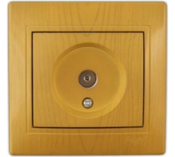 Изображение товара ТВ-розетка Lezard MIRA проходная, ольха 701-0701-129