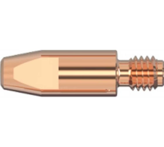 Изображение товара Наконечник контактный M6, 20 шт: диаметр 1.2 мм, E-Cu, 8x28 мм GOODEL GS2.M6.12.28