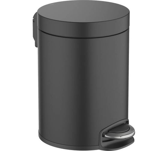 Изображение товара Корзина для мусора с педалью Aquatek 5л, матовый черный AQ4991MB 00000135732