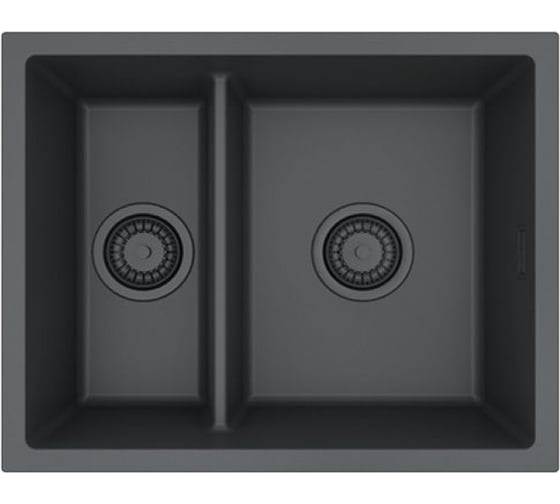 Изображение товара Мойка для кухни ALVEUS OMNI 50 GRANITAL DEEP BLACK-G90 BE 550x450x198 мм, с сифоном 1150071