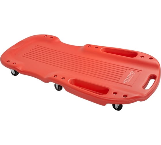 Изображение товара Лежак пластиковый подкатной Rockforce на 6-ти колесах RF-TRH6808B(52771)