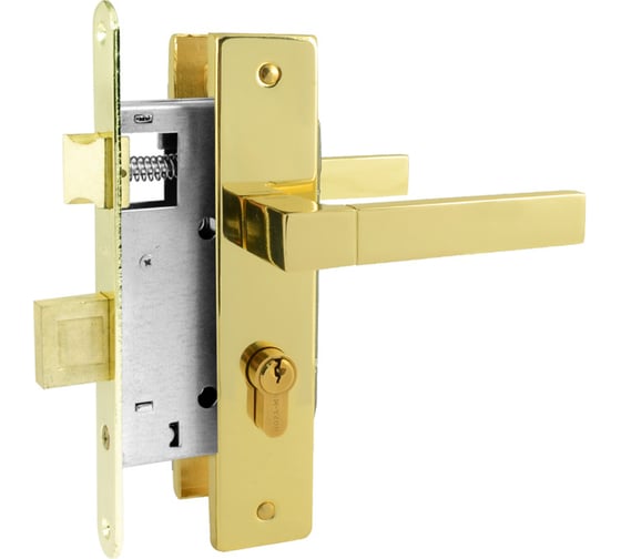 Изображение товара Врезной замок НОРА-М NEW 109-55 мм золото 16922