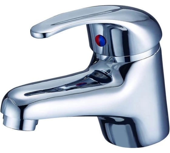 Изображение товара Смеситель для умывальника с монолитным изливом, xромированный Solone LUN1-A031