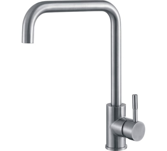 Изображение товара Смеситель для кухни мойки Haiba поворотный с высоким изливом, нержавеющая сталь HB71304-4