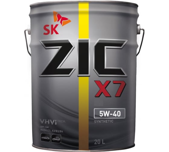 Изображение товара Масло (синтетическое; X7 5w40; 20 л; MB-229.5) для легкового авто ZIC 192662