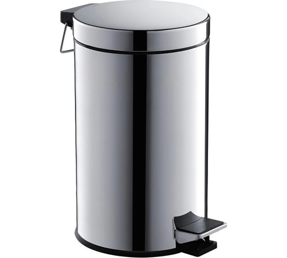 Изображение товара Корзина для мусора с педалью Aquatek 8л, полированный хром AQ4992CR 00000135731