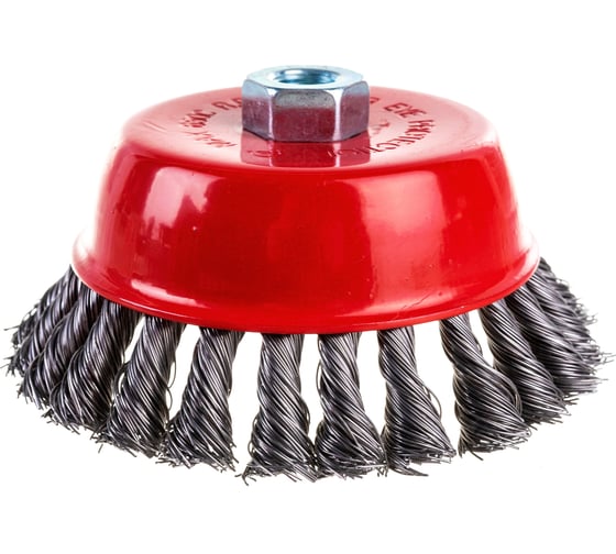 Изображение товара Щетка чашка (125 мм; М14; крученая проволока 0.5 мм) для УШМ КЕДР 208050