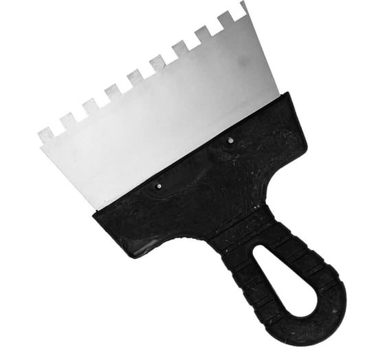 Изображение товара Шпатель Berhau зубчатый 150мм зуб 8x8 нержавеющая сталь пластиковая ручка 102183