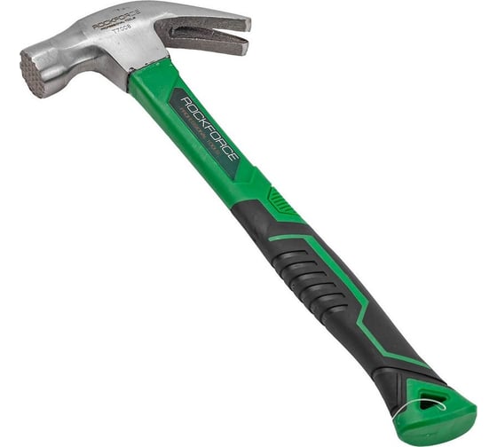 Изображение товара Молоток-гвоздодер с магнитным держателем гвоздя Rockforce 250гр RF-T7008(56616)