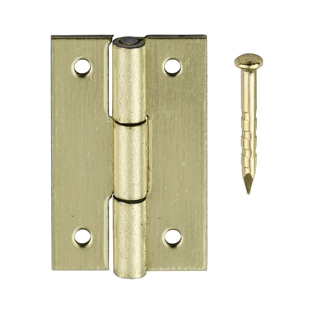 Изображение товара Петля шкатулочная VORMANN 15x10 мм латунь, набор 6 шт. - надежный крепеж для мебели