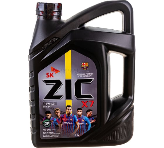 Изображение товара Масло синтетическое (X7 5w40; 4 л; MB-229.5) для легковых автомобилей ZIC 162662