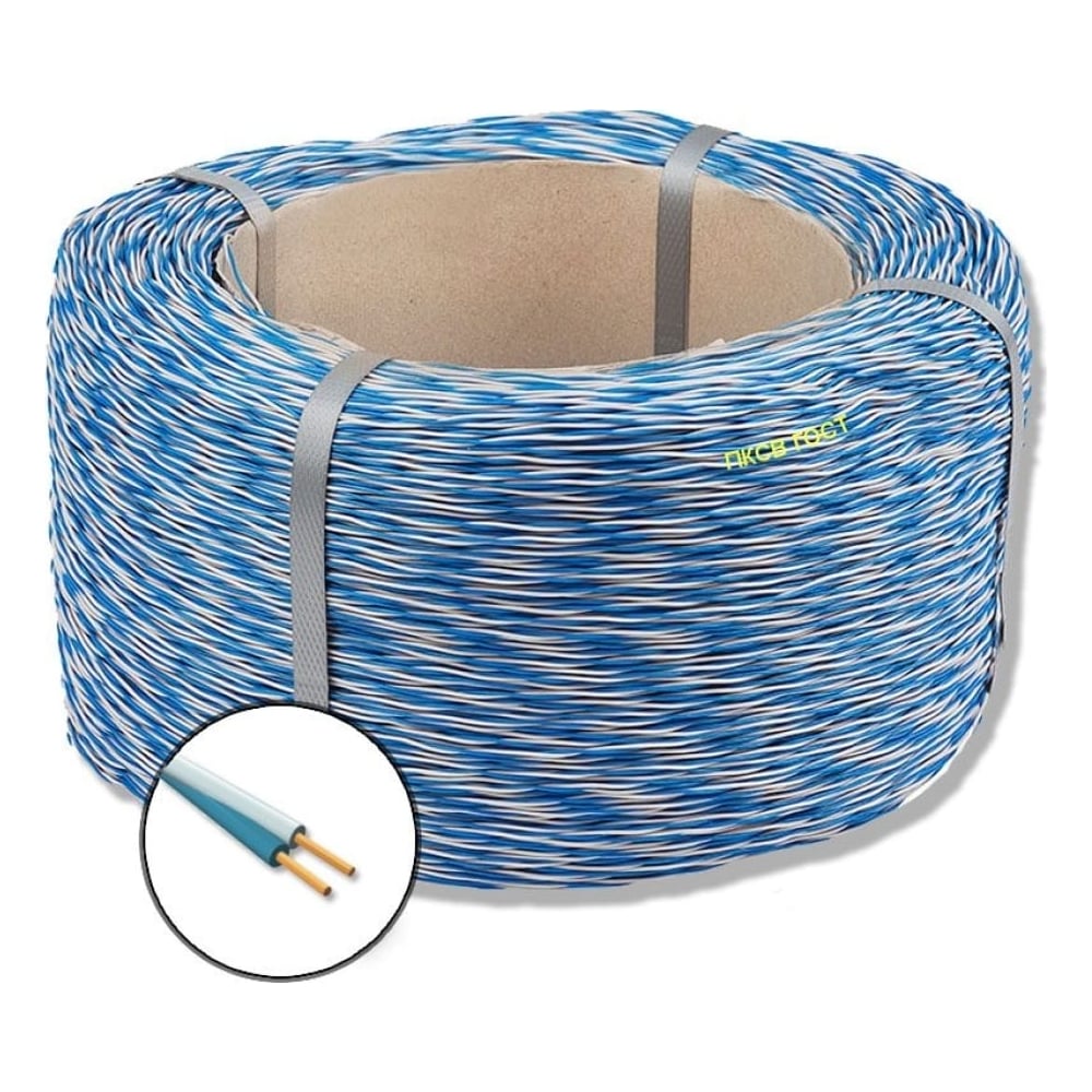 Изображение товара Провод кроссовый ПКСВ 2x0.4 мм2 300м кабель по ГОСТ