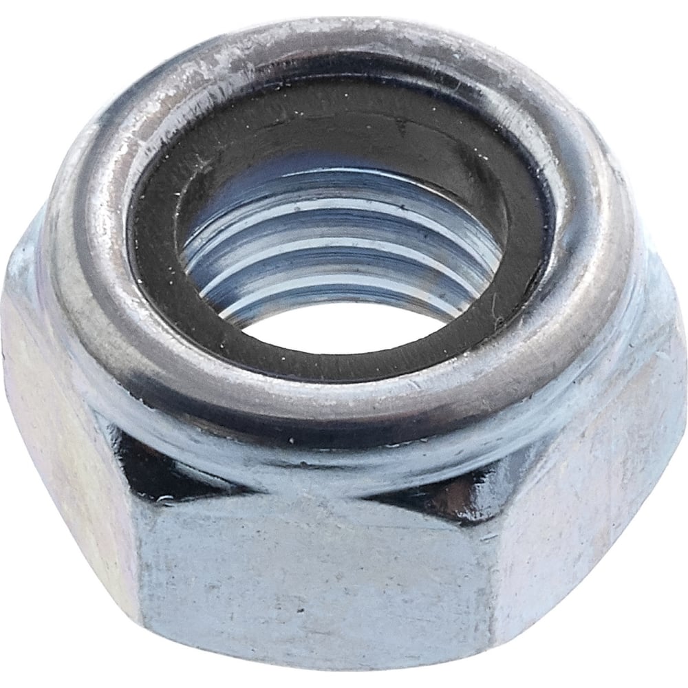Изображение товара Гайка Стройметиз М8 самоконтрящаяся, DIN 985, цинк (уп. 10 шт) европодвес 00000067940 304005110