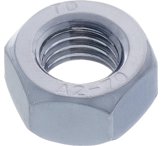 Изображение товара Гайка Стройметиз М10 DIN 934, нерж А2 (уп. 5 шт) европодвес 00000040137 3311015