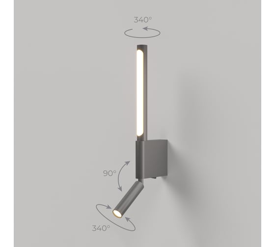 Изображение товара Настенный светодиодный светильник Elektrostandard Sarca LED 40111/LED графит a066402