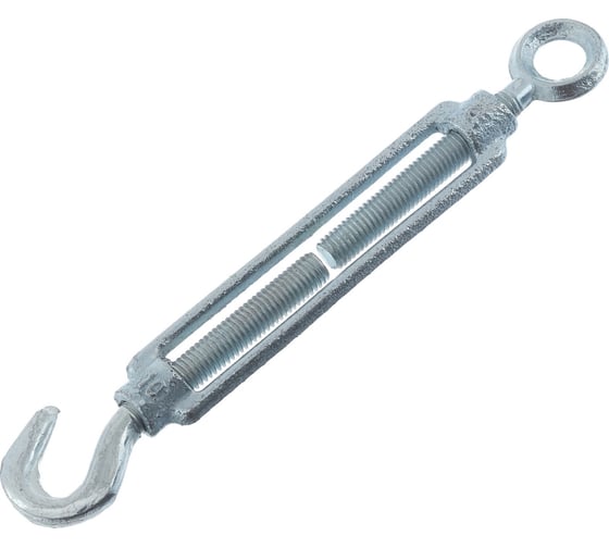 Изображение товара Талреп оцинкованный Стройметиз 6 мм DIN 1480 (крюк-кольцо) (уп. 1 шт) перф.подвес 00000035493 4110022