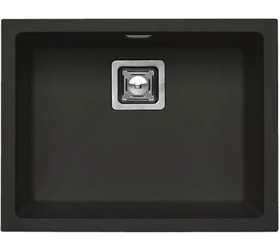 Изображение товара Мойка для кухни ALVEUS QUADRIX 50 GRANITAL+ DEEP BLACK-G90 560x460x200 мм, с сифоном 1149138