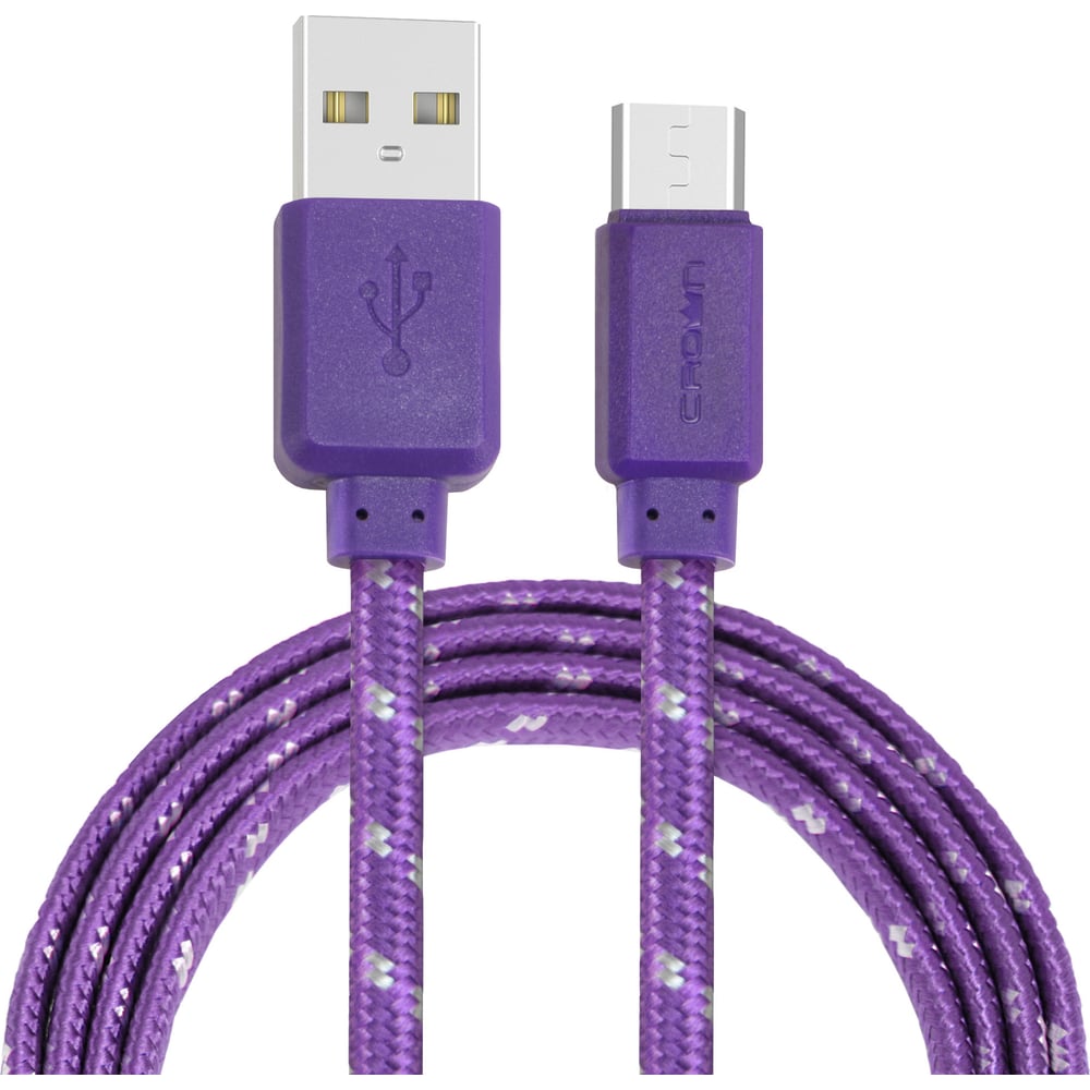 фото Кабель crown usb - microusb cmcu-3052m violet cm000002116