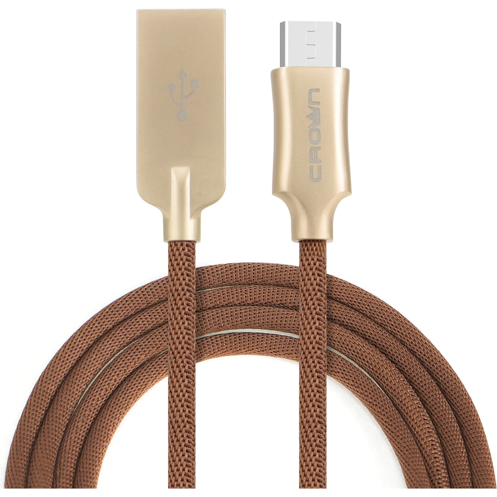 фото Кабель crown usb - microusb cmcu-3132m brown cm000002147