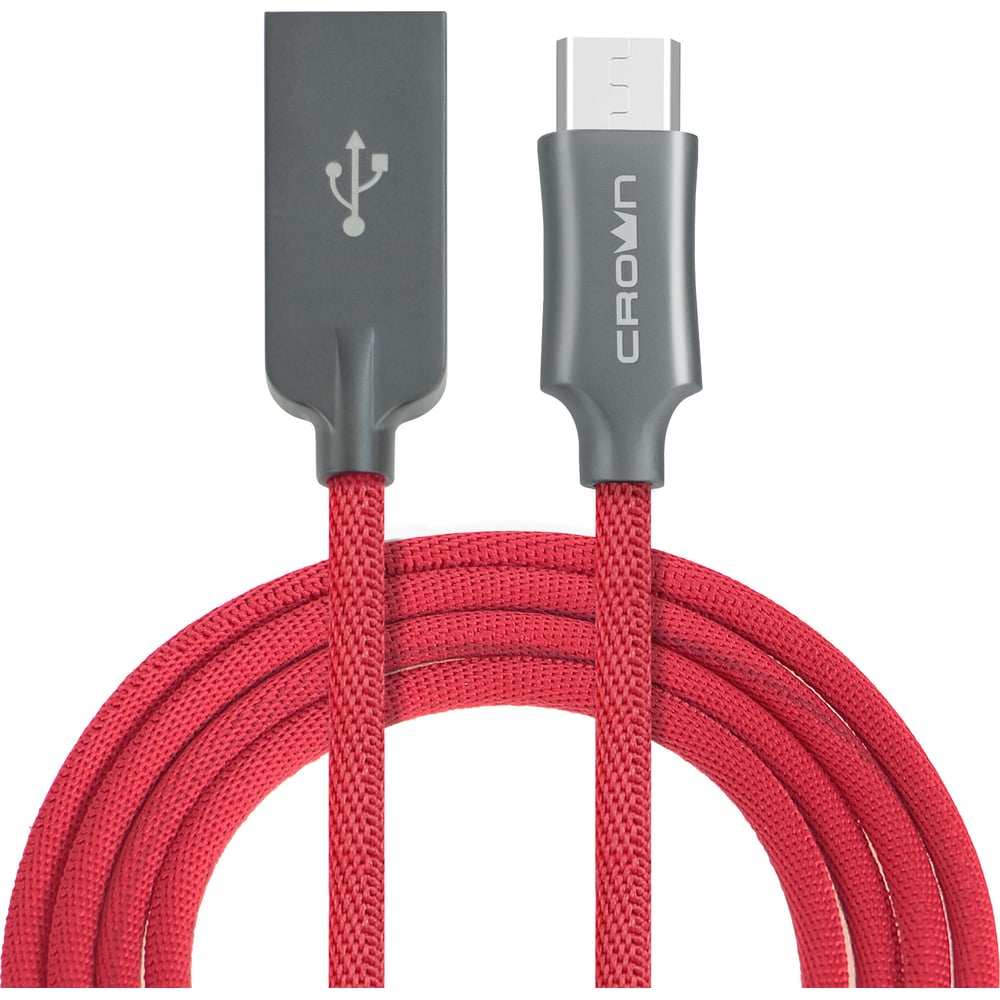 фото Кабель crown usb - microusb cmcu-3132m red cm000002149