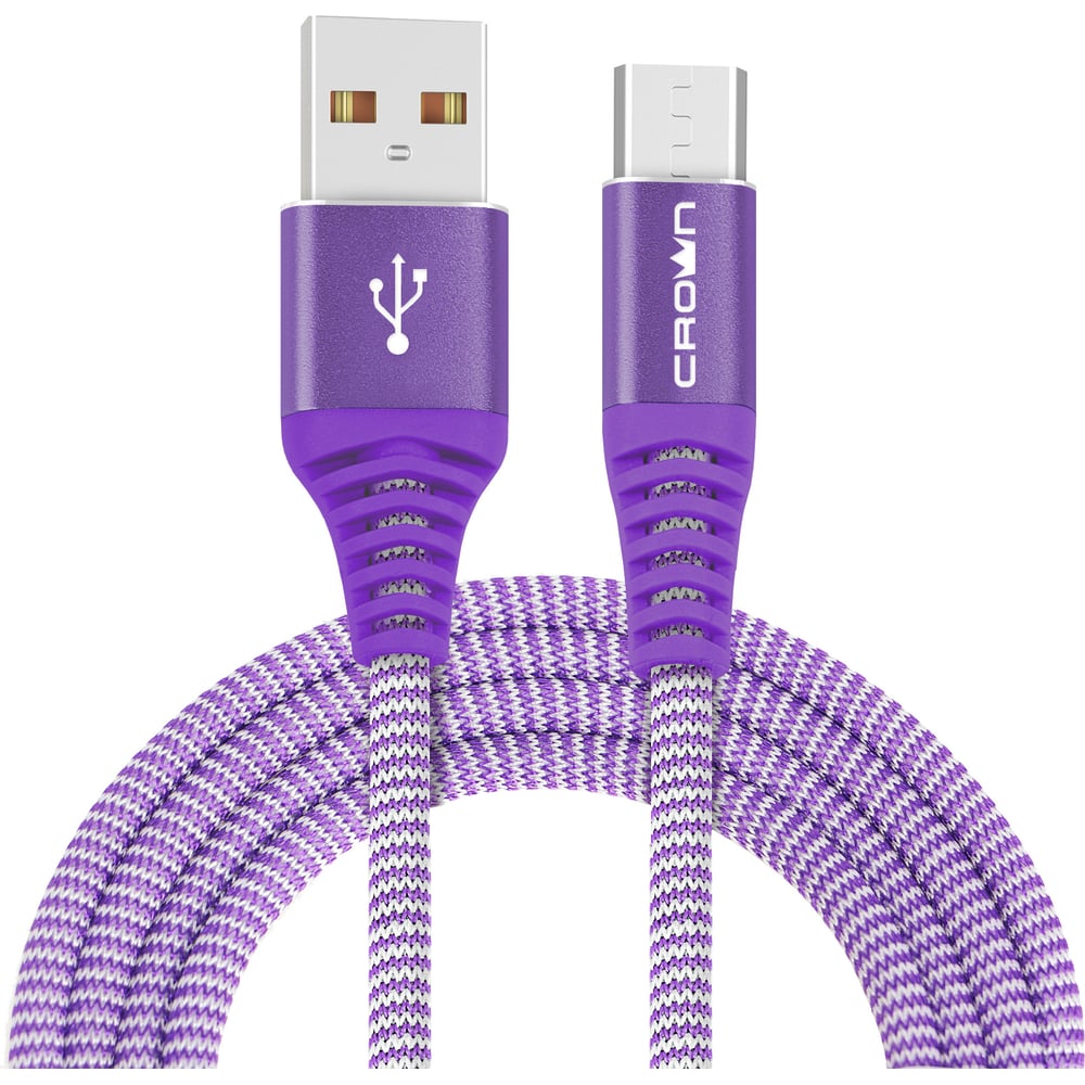 фото Кабель crown usb - microusb cmcu-3102m violet cm000002141