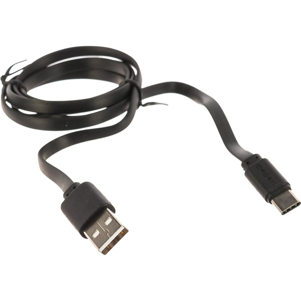 фото Кабель crown usb - usb type-c cmcu-3022c black cm000002105