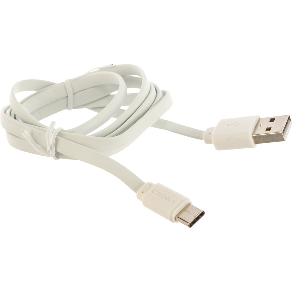 фото Кабель crown usb - usb type-c cmcu-3022c white cm000002104