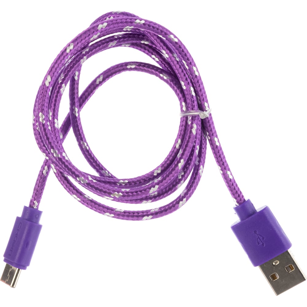 фото Кабель crown usb - usb type-c cmcu-3042c violet cm000002113