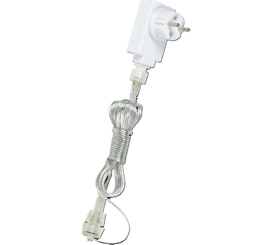 Изображение товара Блок питания (преобразователь) с таймером VEGAS 24V 220V/24V, мощность 12 W (максимальное подключение 500 LED ламп), 56224