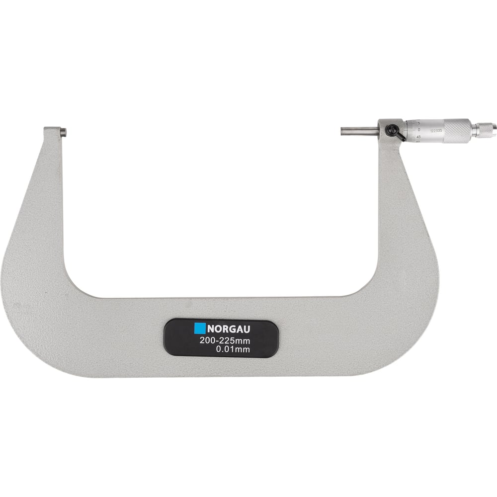 Изображение товара Микрометр гладкий NORGAU МК 200-225 мм/0,01 мм профессиональный
