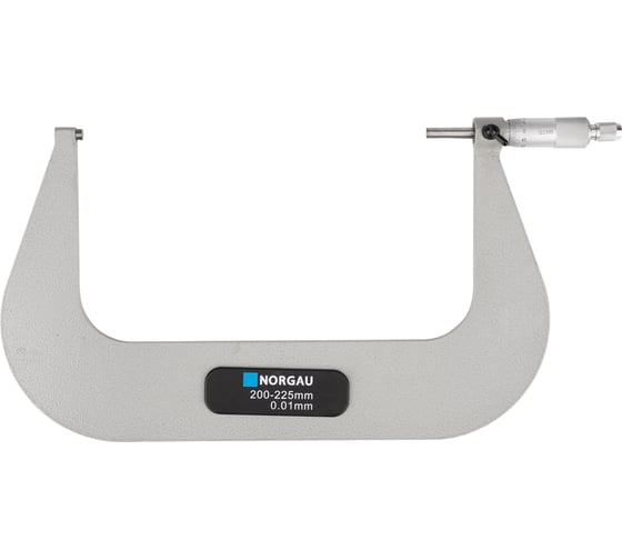 Изображение товара Микрометр гладкий NORGAU МК 200-225 мм/0,01мм, тип NM-200, 041001225